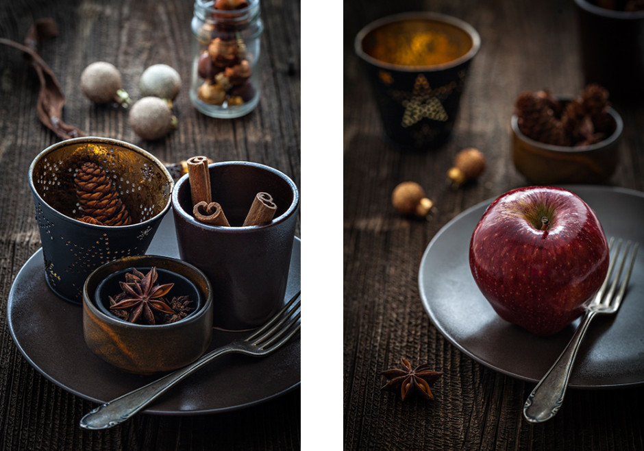 Dekoelemente für Foodfotografie
