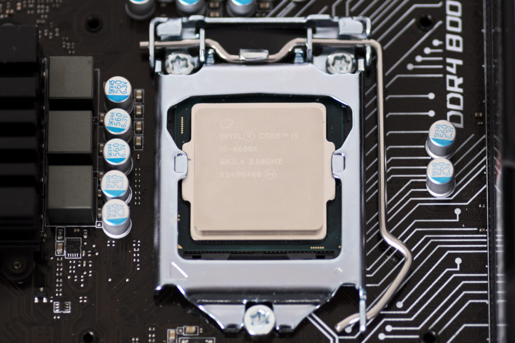 Intel i5 6600K in unserem Beispiel-PC für Fotografen