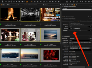Die Verarbeitungsvorgabe gilt für alle Bilder, die Sie gleichzeitig ausgeben möchten
